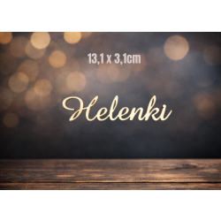 Helenki 3cm czcionka Amaze, sklejka 3mm